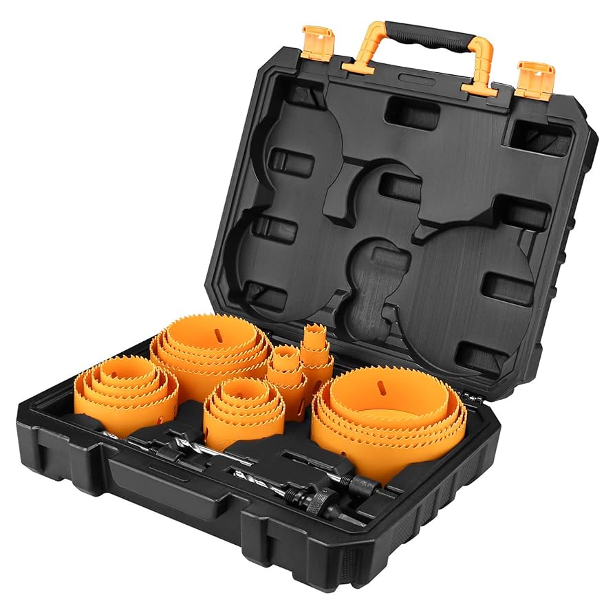DEKO Hole Saw Set,26 PCS Hole Saw Kit with 22 PCS 4-3/4”- 3